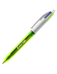 Bolígrafos Bic 4 colores Fluo